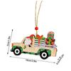 Рождественская деревянная машина, подвесная машина, Рождественская елка, подвесное рождественское украшение