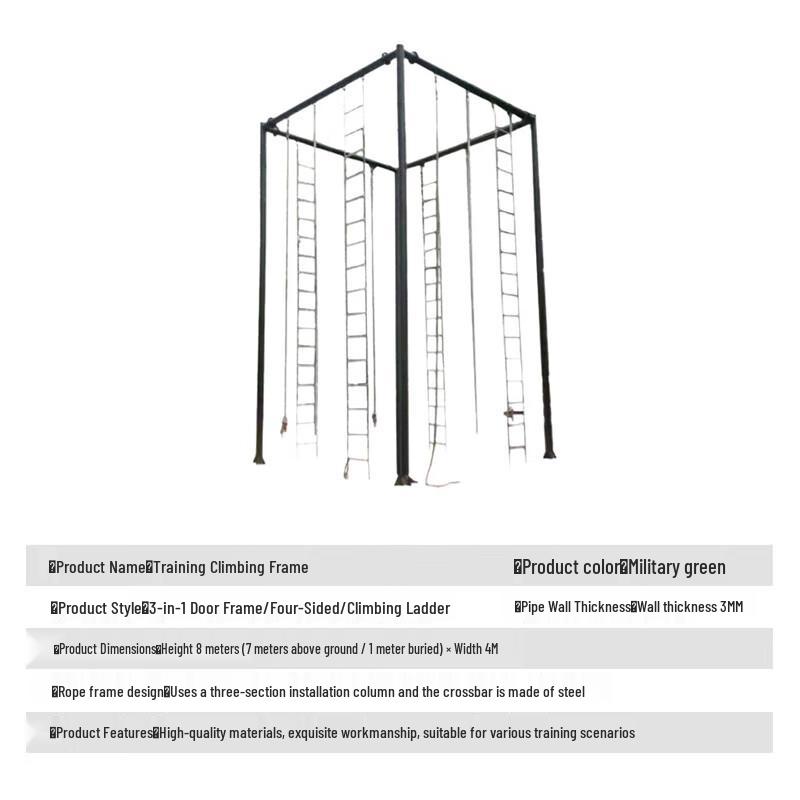 3-in-1 Outdoor Training Climbing Frame