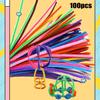 (SU)Pipe Cleaner Craft Set Creative Assorted Craft Supplies DIY Accessories 100Pcs