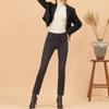 Bang Bang Women S Boa Fur Bonded Stretch jeanS Black