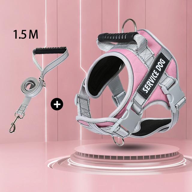 Шлейка для собак, жилет для лабрадора-ретривера, нагрудная одежда, веревка для средней и большой собаки, светоотражающая регулируемая одежда для прогулок на открытом воздухе, товары для домашних животных