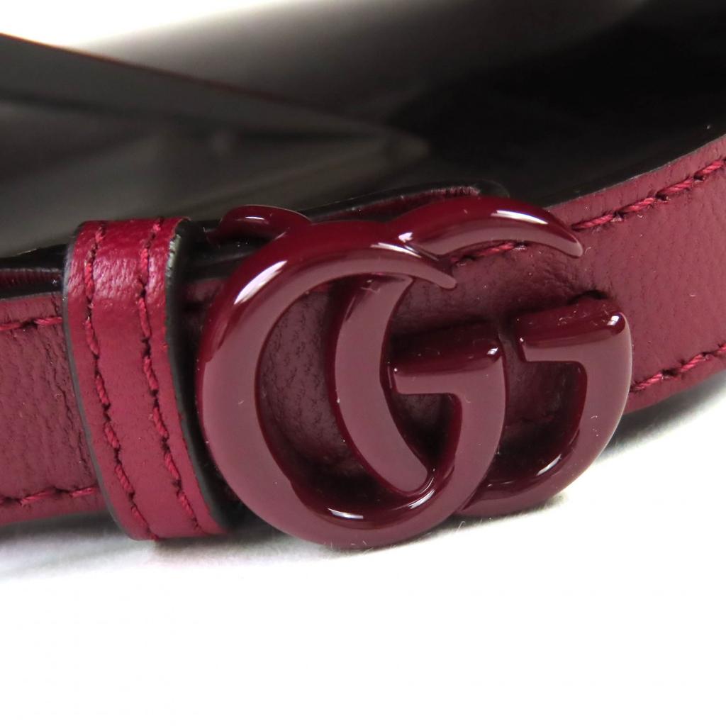 Безупречная кепка GUCCI Канва GG Монограмма и Кожа Бордовый хлопок Женская L 833272 Б/у