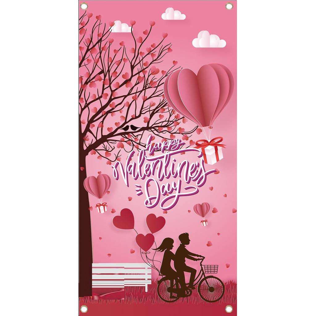 Тема Святого Валентина С Днем Святого Валентина Реквизит для фотографий Полиэстер Ткань Баннер