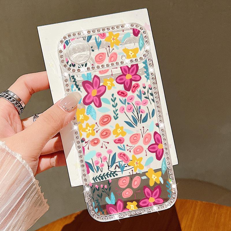 Блестящий чехол из мягкого силикона с алмазной росписью для iPhone 16e 16 15 14 13 17 Pro Max 13 15 Pro 17 Противоударный чехол для телефона из ТПУ