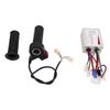 36V 500W Brushed Controller and Long Line 3 Speed Throttle Twist Grip Set for Electric Bicycles