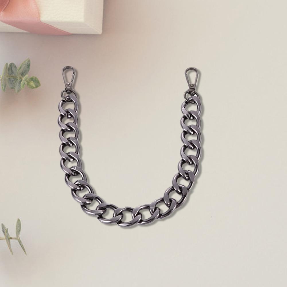 40 см панк-металлическая толстая цепочка для сумки через плечо с ручками для сумки своими руками (черный)