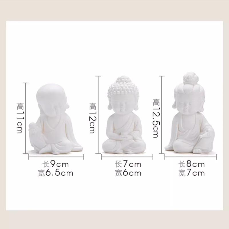 Дзен Стиль Великий Солнечный Татхагата Будда Украшение Домашняя Керамическая Статуя Будды Автомобильный Будда Чайный Питомец Украшение Подарок