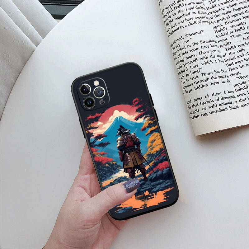Чехол для телефона ED26 Japan Samurai для iPhone 6 6s 7 8 11 12 13 14 15 XS Pro Max XR X SE Samsung S20 S21 S22 S23 S24 FE Ultra Plus Lite S21S A55