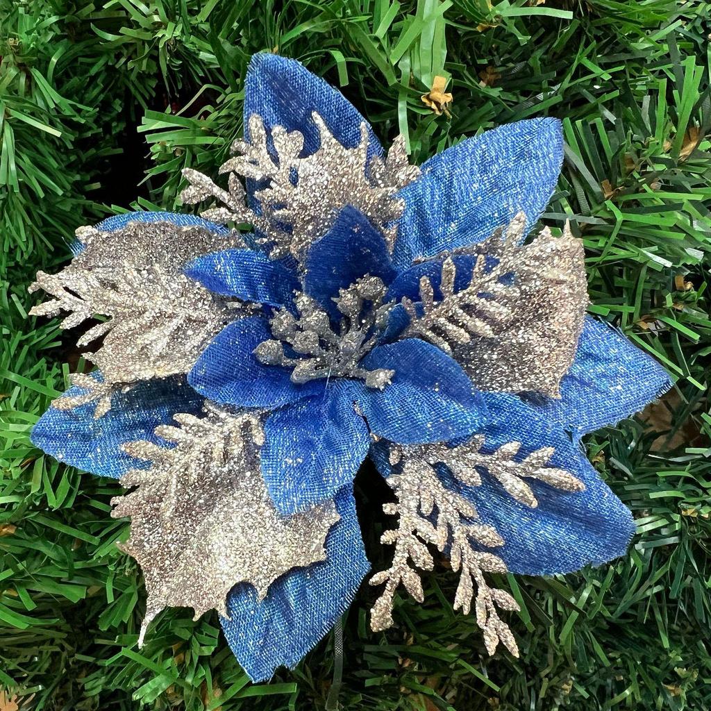 Золотая пудра Трехслойный Рождественский венок из цветов и украшение для елки