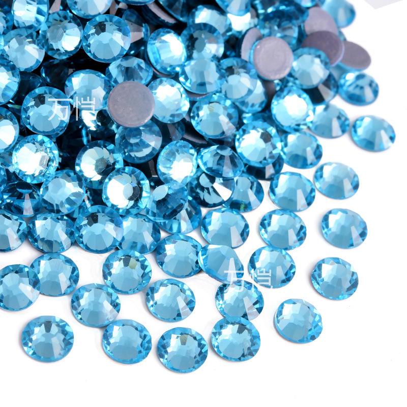 Blue Series Glass Hot Drill, Hot Melt Adhesive Стразы Diy Аксессуары для одежды Декоративные Красота Креативные Аксессуары