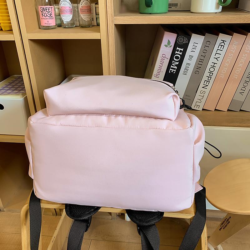 Студенческий школьный рюкзак Женский однотонный рюкзак Кампус Рюкзак с надписью