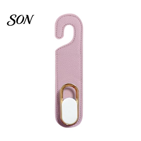 Vehicle Storage Hooks Universal Car Seat Hook Hanger, Faux Leather Back Rear Solutions Foldable Interior Organizer for Hanging Groceries And