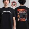 РЕДКИЙ! Metallica M72 World Tour Возвращается в Европу 2026 Даты Графическая Футболка ГОРЯЧАЯ НОВАЯ Унисекс Футболка