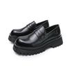 Men Loafer Dress Elevator Shoes Height Increase Classic Leather Thick Sole Creepers Platform Shoes