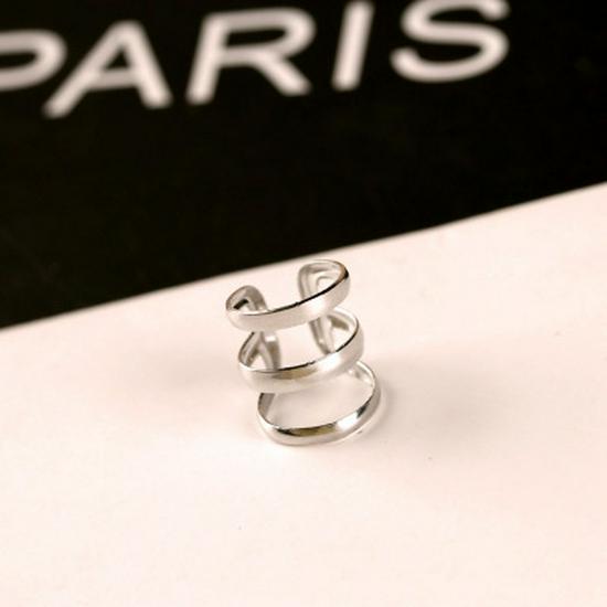 E1110 Ретро полые U-образные ушные клипсы - прокол не требуется - унисекс 