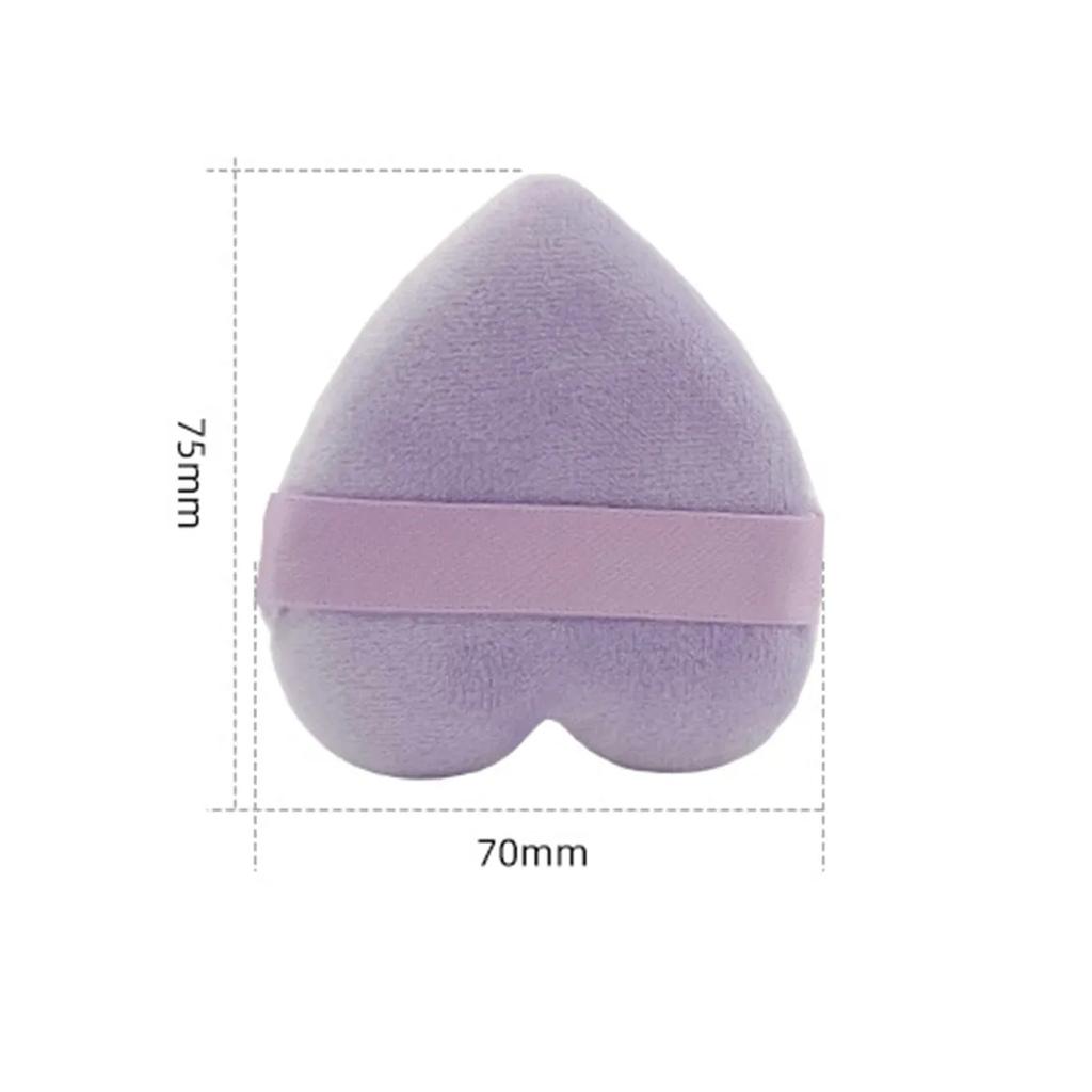 3pcs Soft Velvet Makeup Sponge Heart Shape Powder Puff Face Mini Makeup Foundation Eyesshadow Cosmetic Puffs Makeup Puff Tools