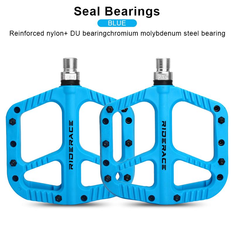 Bicycle Pedals Ultralight Sealed Bearings Nylon Mountain Road Bike Pedals Anti-Slip Footboard Bearing Cycling Accessories