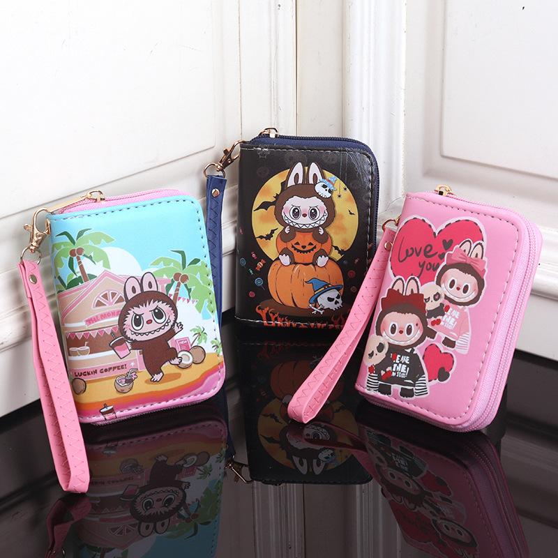 Cartoon Cute and Hot Labubu Male and Female Students Handheld Wallet CLE