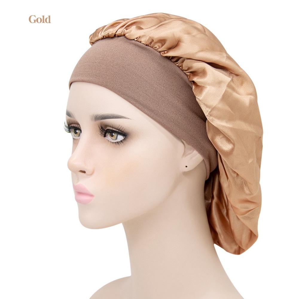 Elastic Satin Bonnet Hat Breathable Hair Bonnet Hat Fashion Head Cover for Men Women