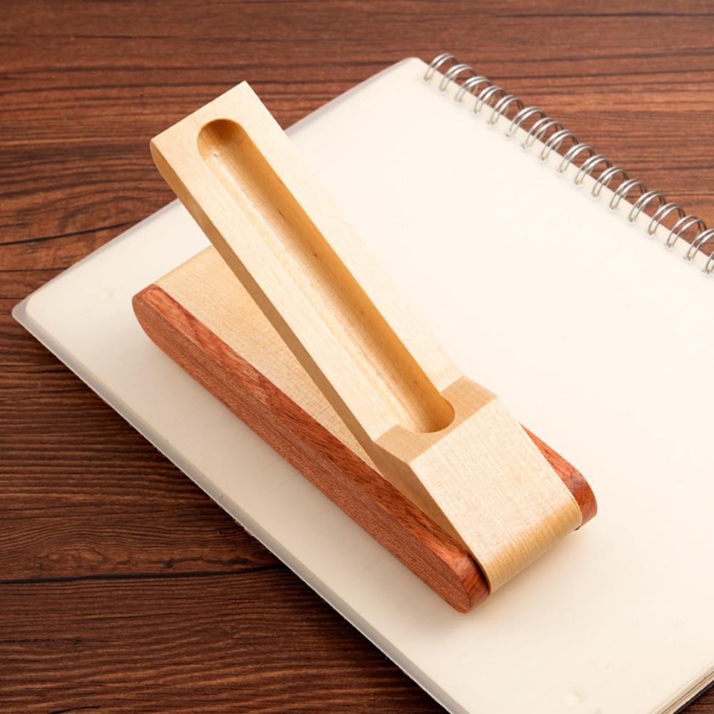 Foldable Wooden Pen Holder Desk Organizer Wooden Pen Box Pen Display Stand Collection Box