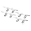 4PCS 4in Dock Cleat 316 Stainless Steel High Polished Boat Mooring Cleat for Yacht Ship Marine Desk