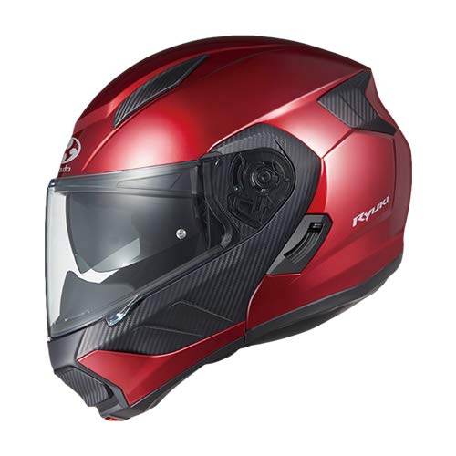 OGK KABUTO Motorcycle Helmet System RYUKI Shiny Red (Size M)