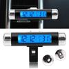 1pcs Car Digital Clock & Temperature Display Electronic Clock Thermometer Auto Electronic Clock LED Backlight Digital Display