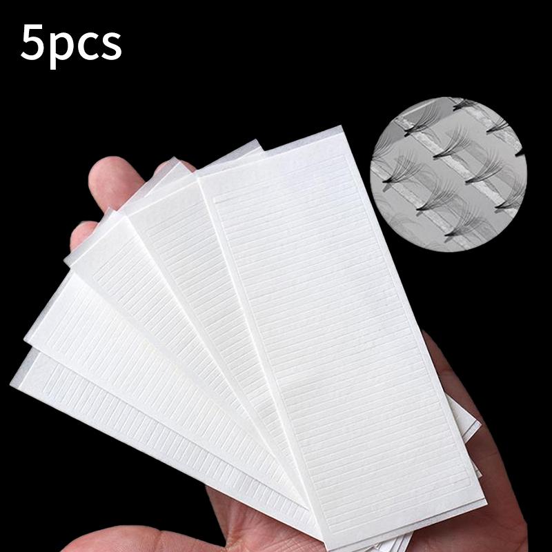 5 Sheets Adhesive Tape Glue Eyelash Glue Strip Self-Adhesive Lashes Glue Hypoallergenic Makeup Tools Home Daily