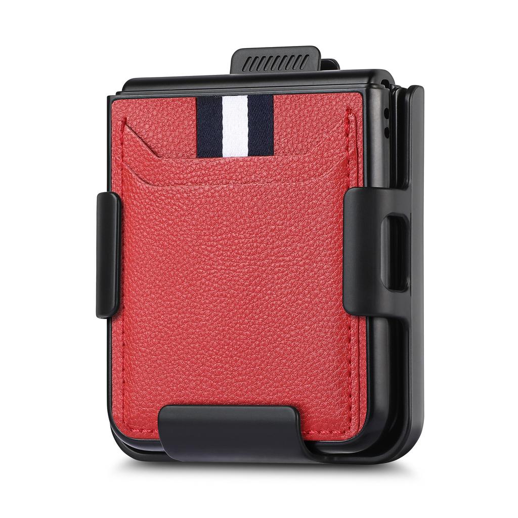 Кожаный чехол с зажимом для ремня для Samsung Galaxy Z Flip 4 Flip3 Flip4 Flip 3 Zflip4 5G, чехол для мобильного телефона