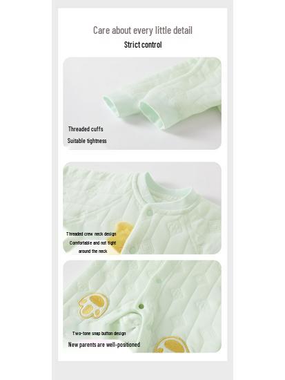 Уютный детский ромпер из хлопка Air: Трехслойный теплый альпинистский костюм с длинными рукавами