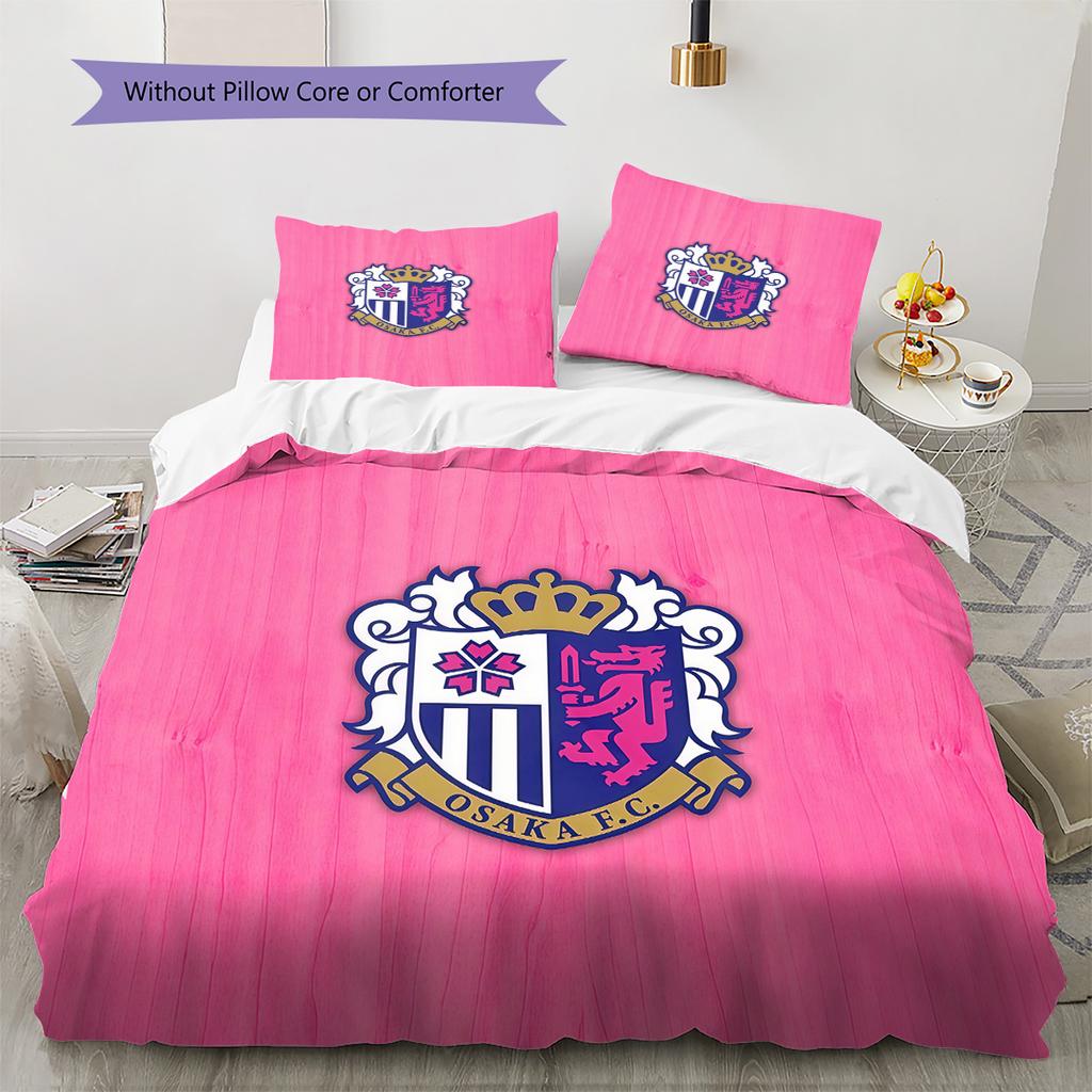 Cerezo Osaka Pattern Bedding Quilt Set Home Decoration Gift (1 * duvet cover + 2 * pillowcase without core).xwn