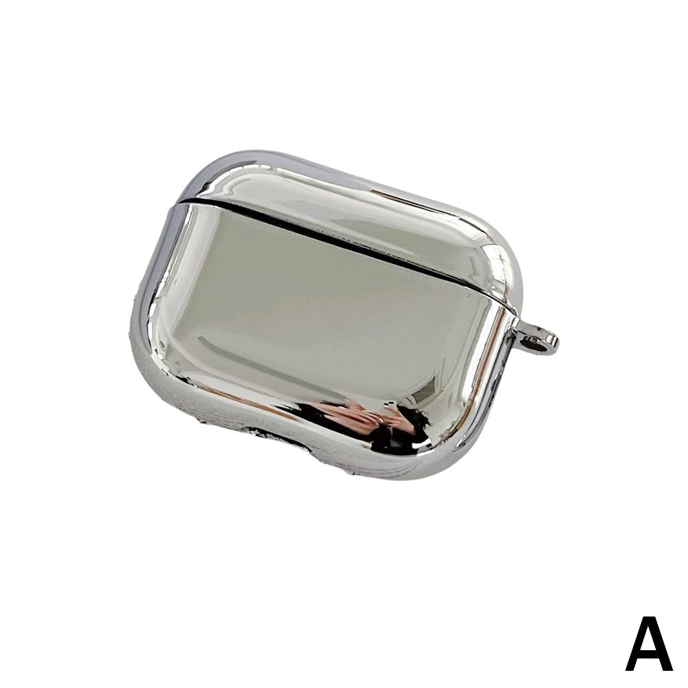 Electroplate Earphone Case For Airpods 4 Simple Protective Plastic Case Case Cover Headphone Pr U7I0