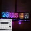 Имитация полноцветного RGB светящегося трубчатого clock LED музыкального спектра DIY наборы Декорация Подарок Ночник Освещение атмосферы