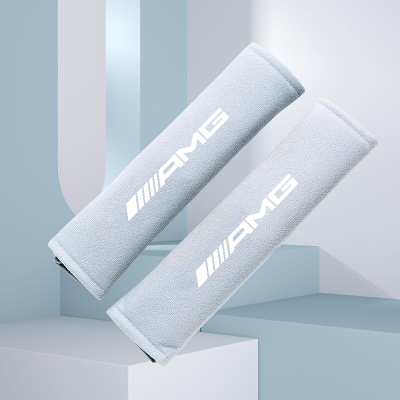 2Pcs Car Interior Accessories Auto Seat Belt Cover Shoulder Pads For Mercedes Benz AMG W204 W205 W203 W211 W212 W213 W201 Car