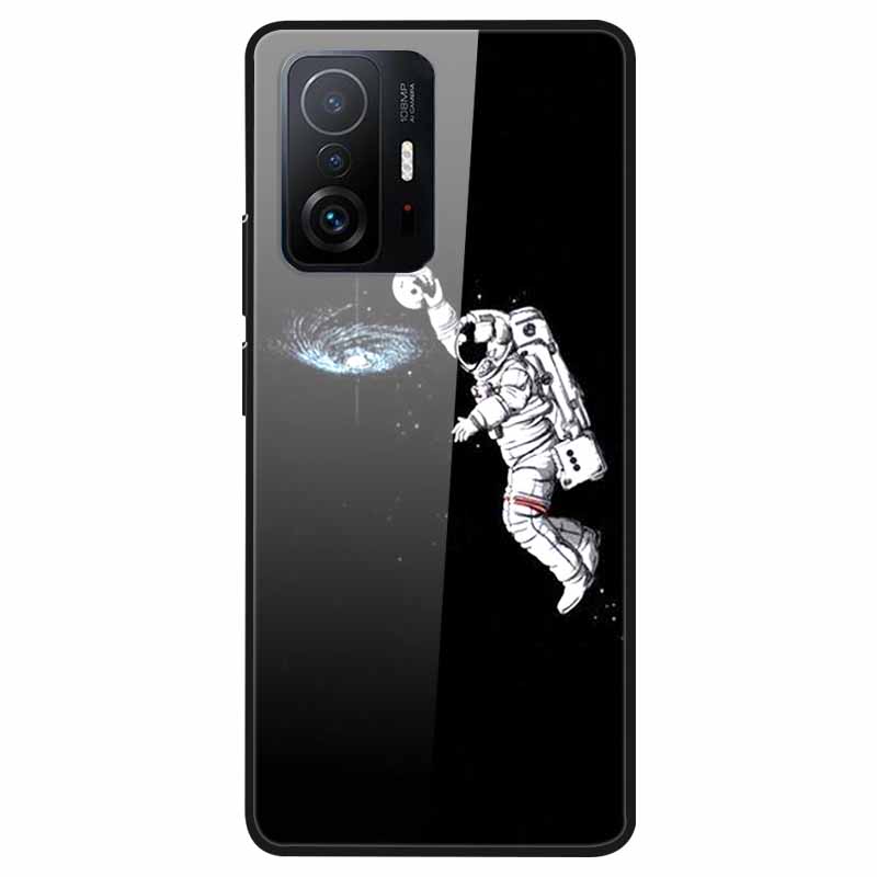 Закаленное Стекло Чехол Для Xiaomi 11T Чехол 6.67 Крутой Бампер Жесткий Стеклянный Чехол Для Xiaomi 11T Pro Чехол Mi 11T Pro Mi11T Capa Оболочки
