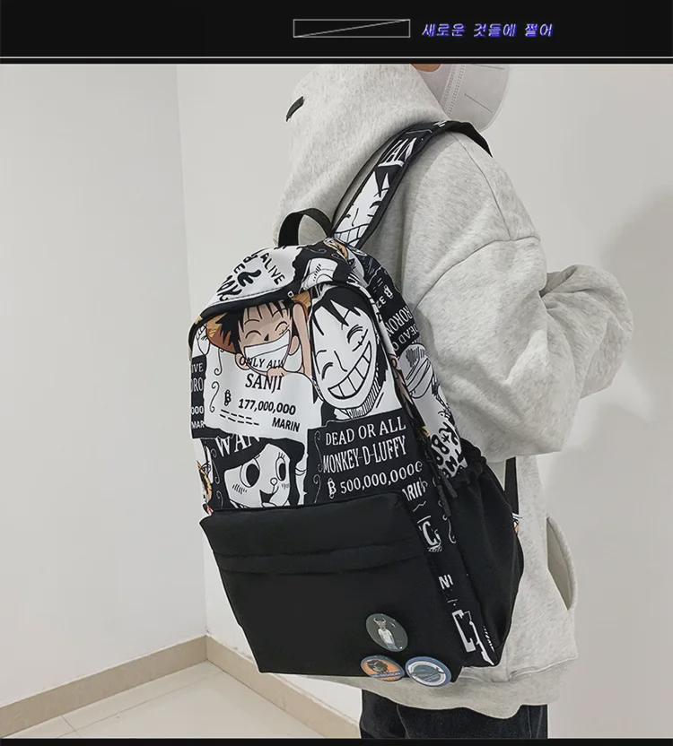 Модный цельный рюкзак с рисунком граффити для мальчиков и девочек - большая вместимость для студентов