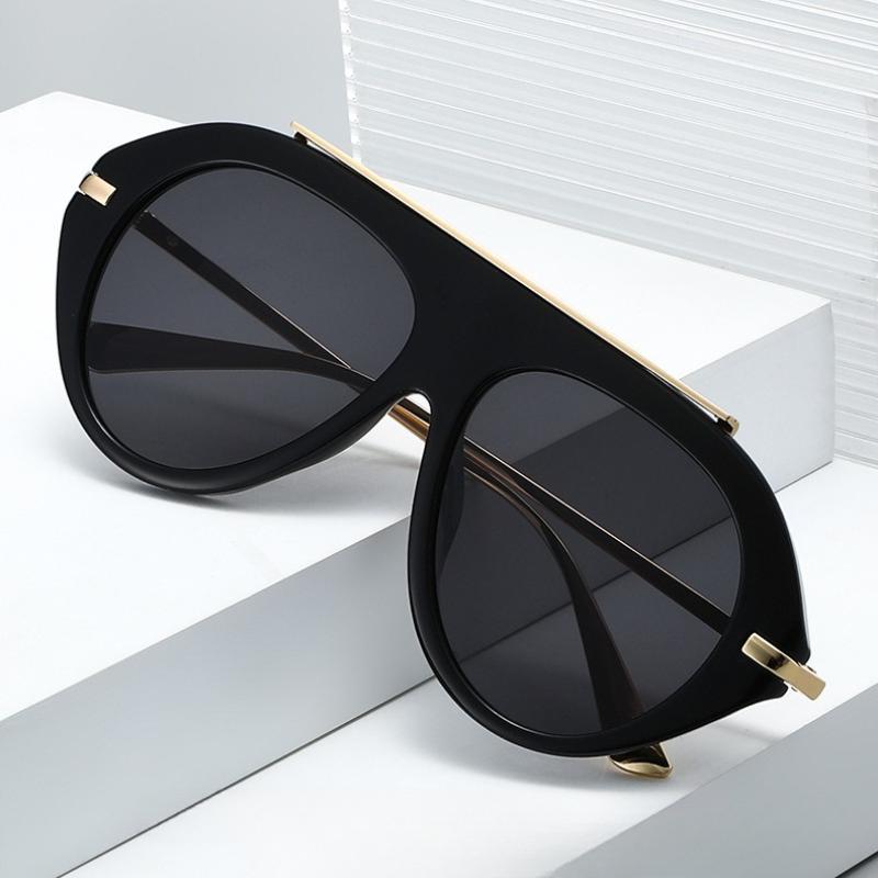 Stylish Oversized Sunglasses Unisex Retro Street Style Shades Outdoor Travel UV Protection Eyewear UV400 Classic Driving Glasses