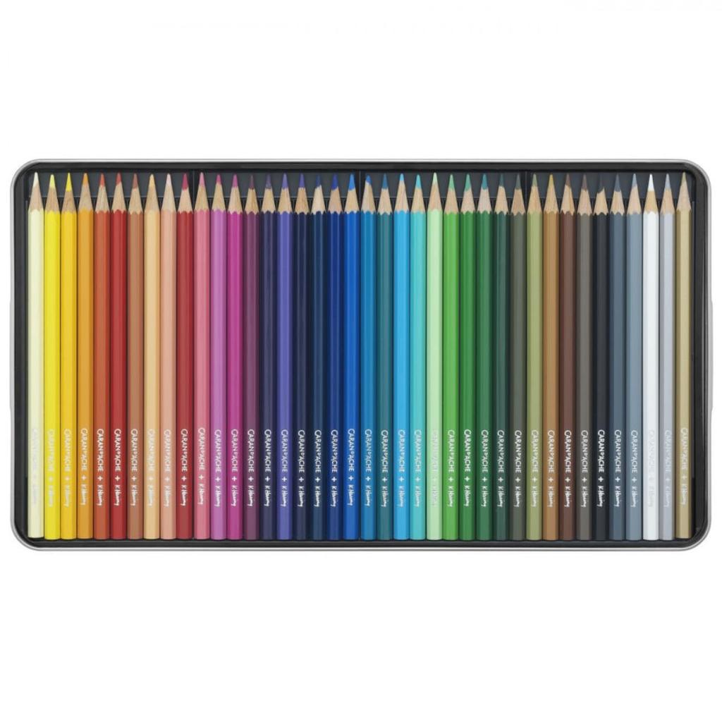 CARAN Кит Харинг Набор смешанной техники цветные карандаши 42 D'ACHE (40 водорастворимых + neocolors) CC3000-023