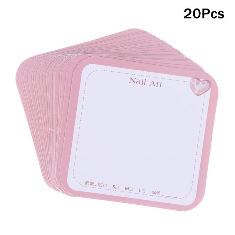 20/50 листов 6,5X6,3 см Картон для упаковки ногтей Ручная работа Дизайн накладных ногтей Свотч-карты для показа Маникюр Искусство Дисплей Реквизит для нейлфи