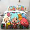 Новый игровой комплект постельного белья Toca Life World Excavator Sheet King Twin Double Child Bedding Set Mircofiber или Polyester Bedding Cover Set