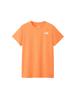 Short Sleeve Cut and Sew Short Sleeve GTD Melange S T-Shirt, Crew, Women's, Papaya,