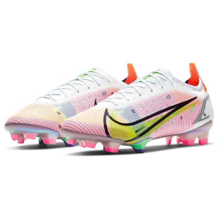 Nike Кроссовки унисекс Mercurial Vapor 14 Elite FG White Dark Raisin Rage-Green Metallic-Silver CQ7635-105