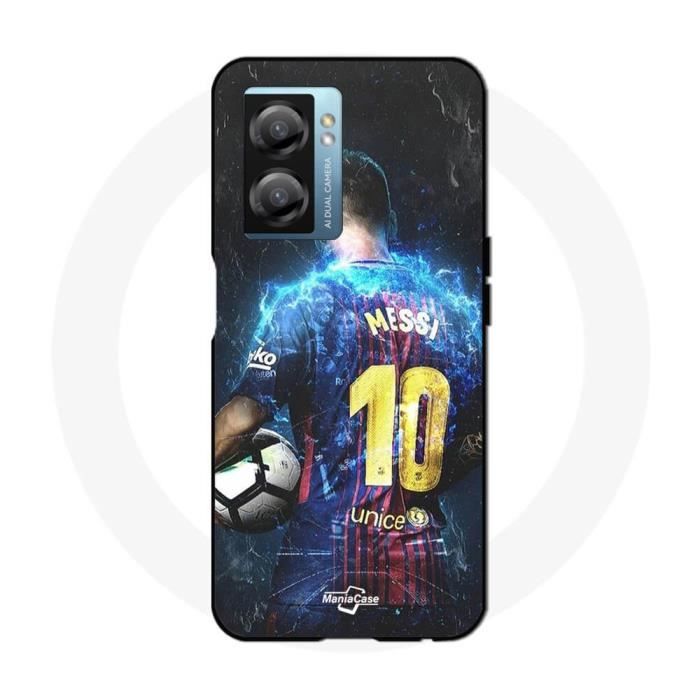 Чехол - Oppo - A77 5G - Лионель Месси - Гибкий - Спортивный - Белый