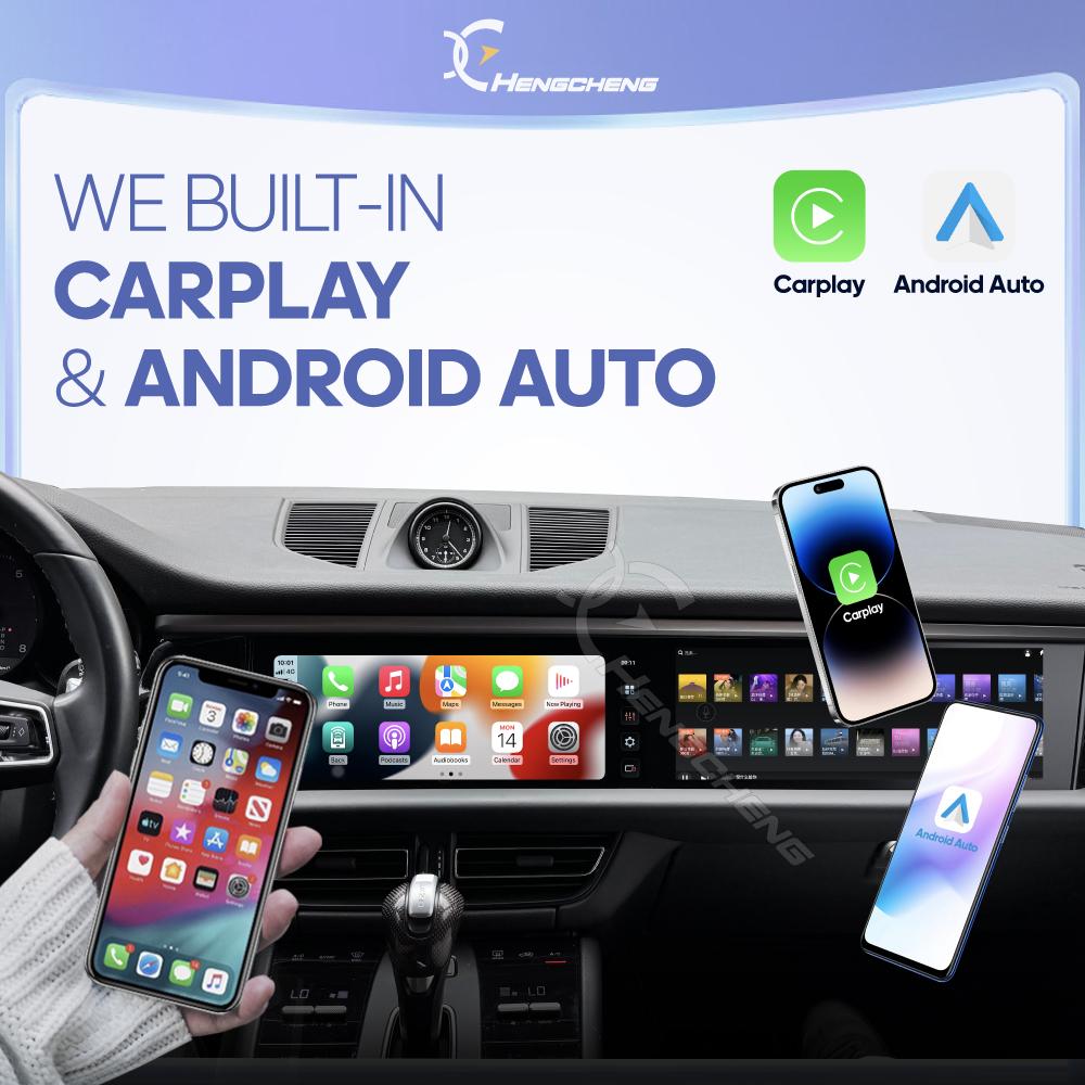 12.3Inch Dual screen Android 13 For Porsche Macan 2018-2025 Car Multimedia Video Player GPS Navigation Radio Carplay 4G Auto 360