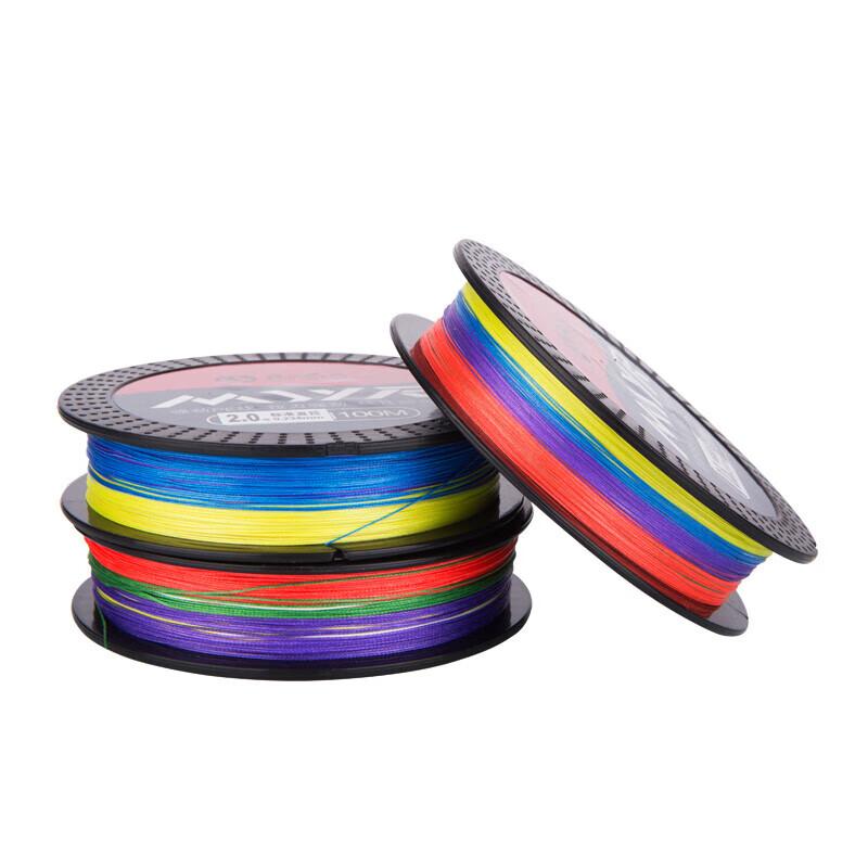 8-Pe PE Fishing Line, 100 Meters, Colorful High-Strength Fishing Line, Lure Line, Casting Rod Line, Sea Fishing Line, Raft Fishing Line, Size 3.0
