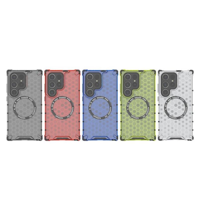 Для Samsung Galaxy S23 Ultra 5g Магнитное кольцо задняя крышка телефона чехол Magsafe кольцо беспроводная зарядка объектив защита противоударные чехлы