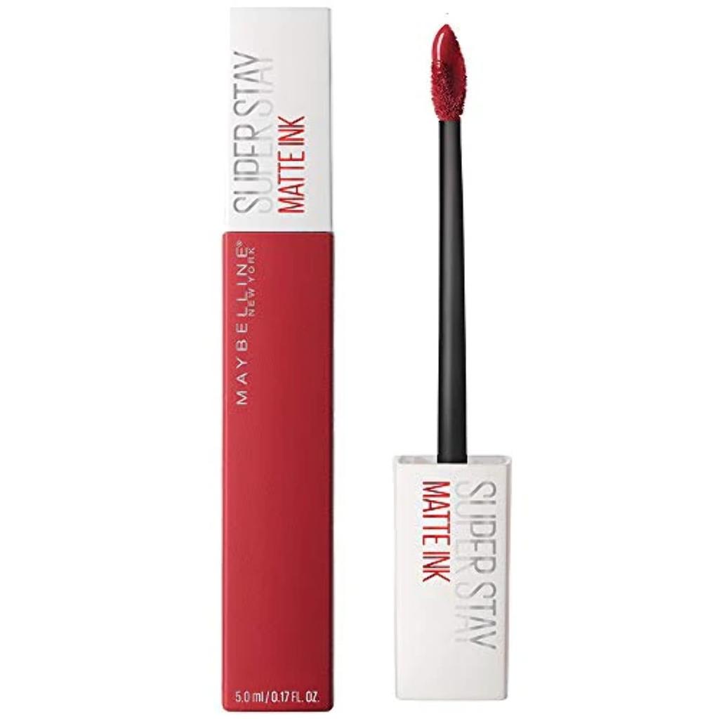 Maybelline New York Super Stay Matte Ink Liquid Lipstick- Red , 20 Pioneer, 5ml