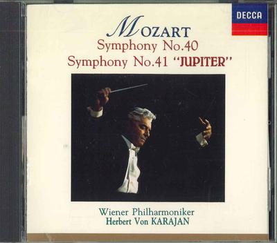 CD ГЕРБЕРТ ФОН КАРАЯН - Моцарт:симфонии № 40 и 41 «Юпитер» 4408582 DECCA Япония Оби Классика Б/У