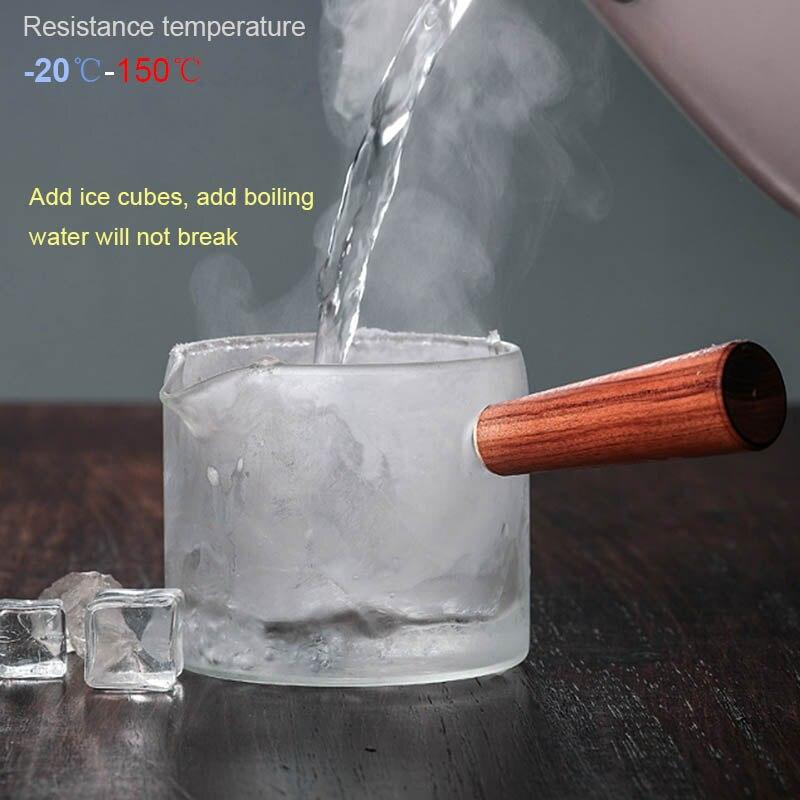 500Ml Glass Teapot with Infuser Liner Filter Tea Maker Wooden Handle Office Boil Ware Set Kettle