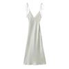 Summer European & American Women's Bow Lace Satin Dress